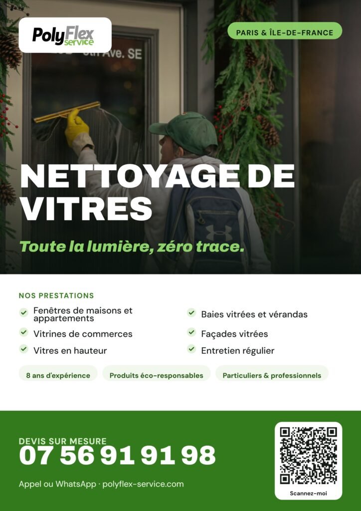 Flyer Polyflex Service – Nettoyage de vitres